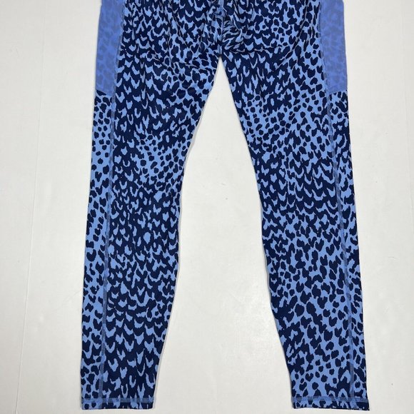 Fabletics On-The-Go PowerHold High-Waisted Legging Womens Blue Marina Sahara L - Picture 8 of 10